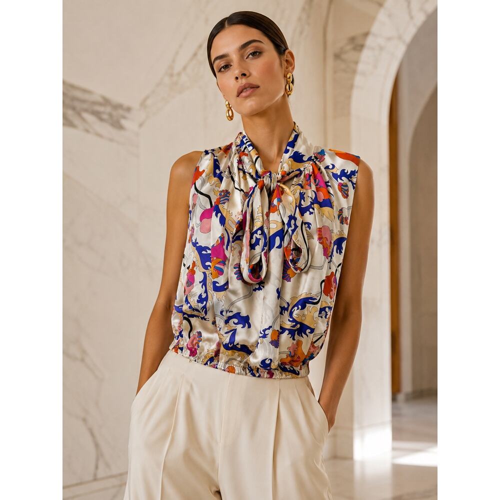Emilio Pucci Archivo Ranuncoli Silk Blouse